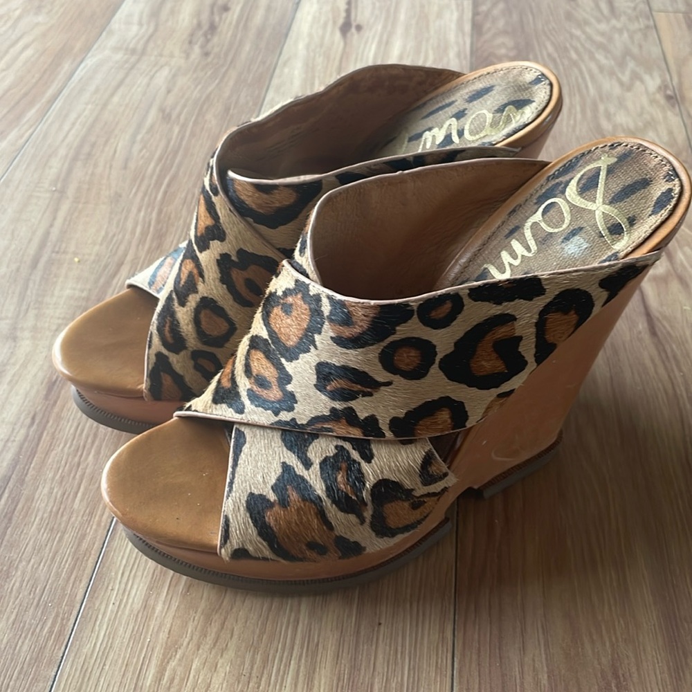 Sam Edelman Jorgia Leopard Print Heels